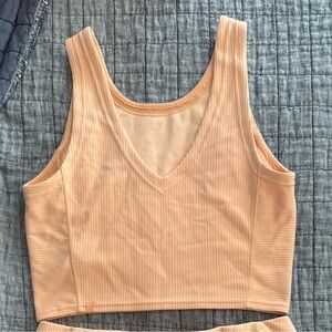 lululemon athletica Peach Bellini Ribbed Tank Top